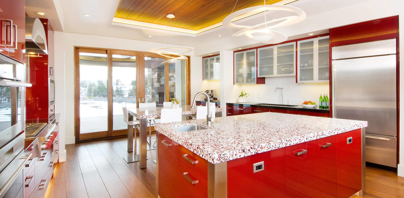 Ruby Red Vetrazzo | Countertops, Cost, Reviews
